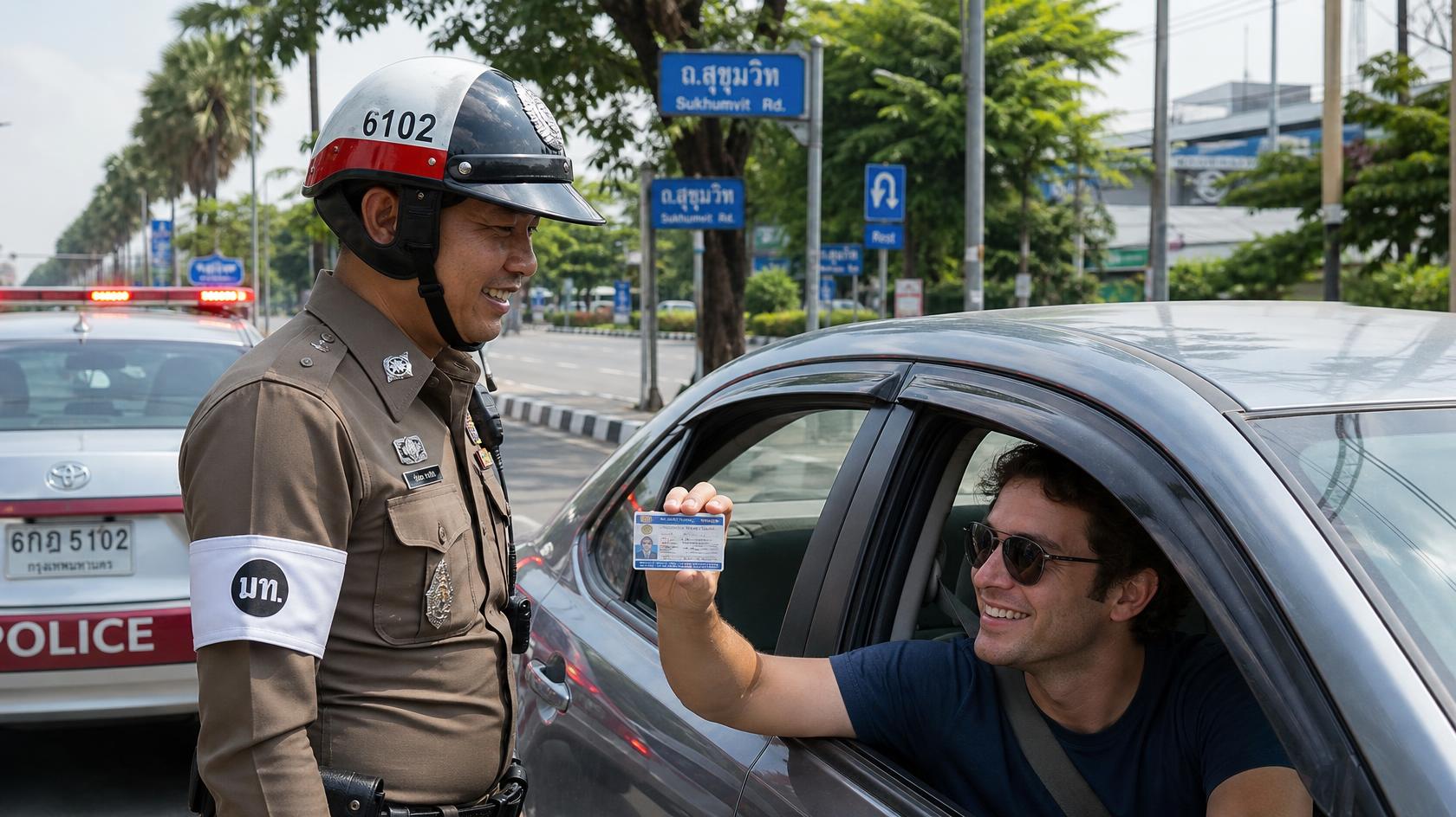 foreigner with legal driving license
